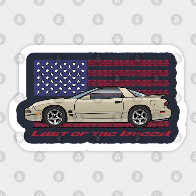 USA - Last of the breed - pewter Sticker by JRCustoms44